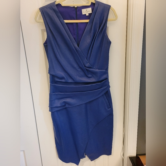 J. Mendel Royal Blue Leather Dress